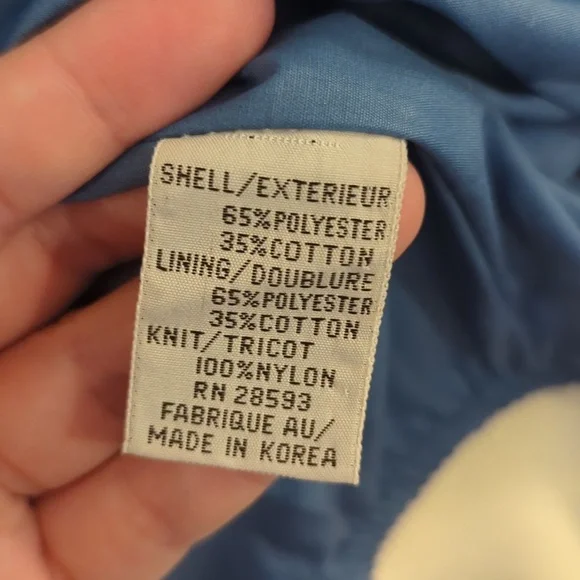 Vintage Members Only Jacket‎ size 46 White Blue 3 in 1 Convertible Vest - Picture 10 of 16